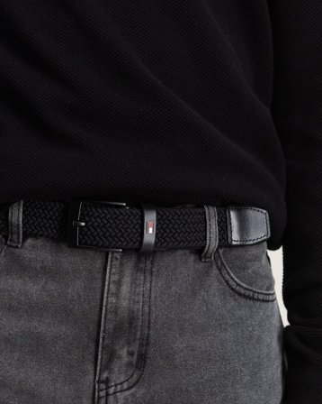 Tommy Hilfiger ADAN 3.5 ELASTIC Zwart Riemen Jongens - Kids Brand Store