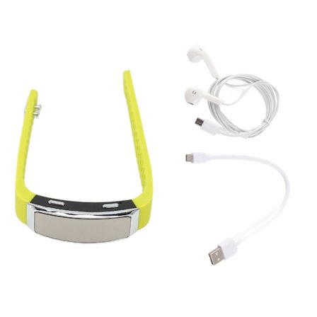 Optagerur HD støjreduktion stemmeaktiveret genopladelig musikafspiller optager armbånd til klasse møde gul 16GB