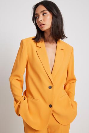 NA-KD Classic Blazer cintré coupe standard - Blazers - Orange - EU 36