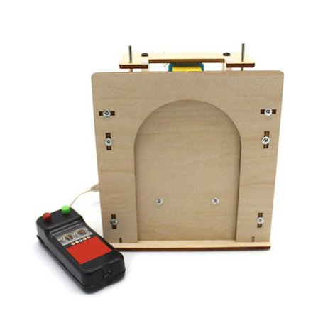 Trähissdörr Självtillverkad Hus Garage Modell Elektrisk Dörrsats DIY Teknikleksak