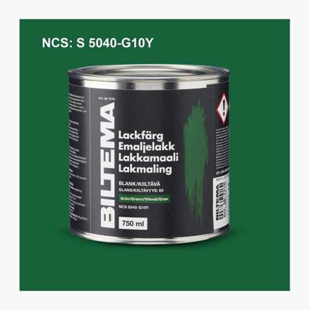 Biltema - Emaljelakk blank grønn 0 75 liter