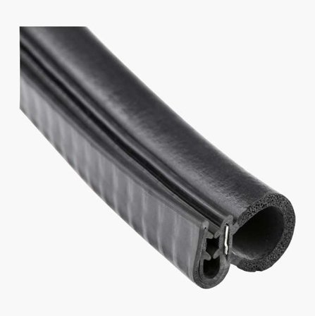 Biltema - Kantlist med Tetning 4 m, EPDM-Gummi, Tetningslist på Siden