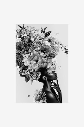 Malerifabrikken - Juliste Art Floral 2 - Valkoinen - Julisteet - - Homeroom