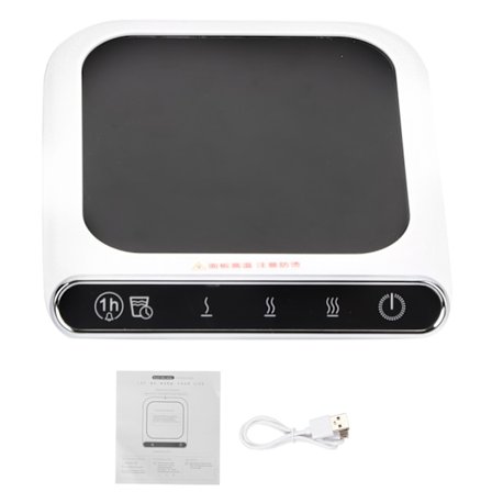 USB-drevet mælkevarmer varmemåtte 55°C konstant temperatur 3-niveau justering