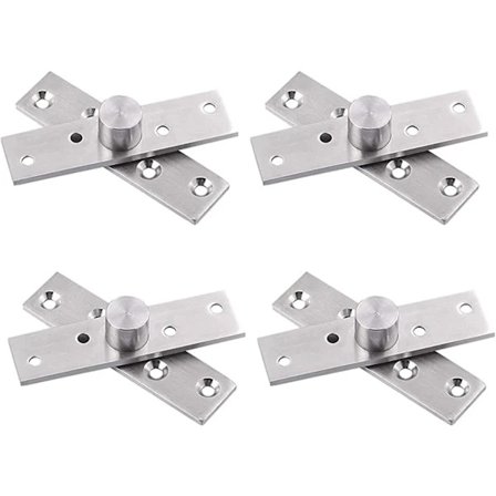 Innovative skjulte hængsler, jævn rotation, dørhængsler, rustfrit stål, 360 graders drejning til soveværelse, stue, stærke og holdbare [pl]