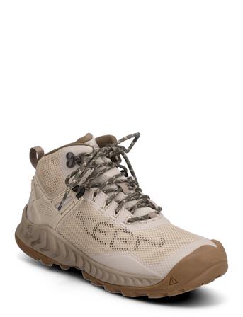 Ke Nxis Evo Mid Wp W-Plaza Taupe-Brindle Höga Sneakers Beige KEEN