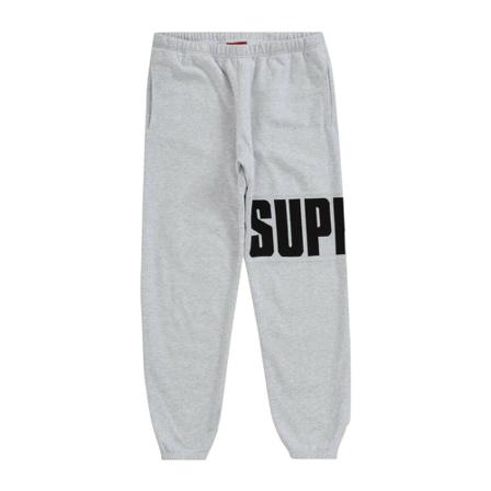 Supreme, Cropped Trousers Grijs, Heren, Maat:S