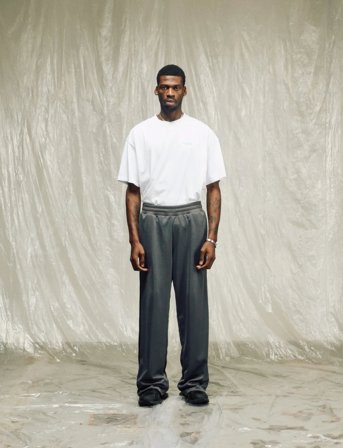 Isnurh Isnurh Basement Wide Trackpants - Grey - XL