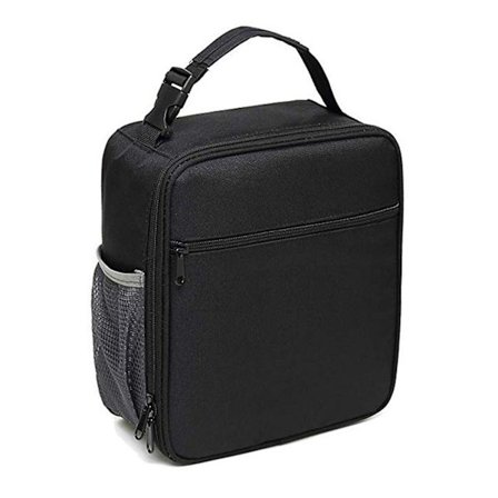 Isolerad Lunchväska OxKompatibel medd Tyg Dragkedja Bento Kylväska Med Sidoficka i Mesh 7l Lunch Matkasse