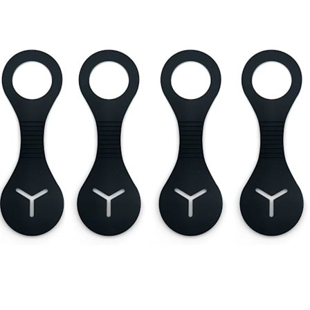 4 stk. (Sort) Hundepose Håndfri Clips, Dispenser til Kæledyrs Affaldsposer, Hundeposeholder, Hundeposeholder, til Hundeluftningstilbehør