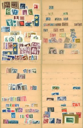 Ungarn - Samling på ca. 18 instickskort