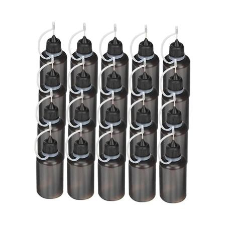 30 ml/1 oz limflasker 24 stk bærbar spidsflaske spids mund lim applikatorflasker vandflaske([HK])
