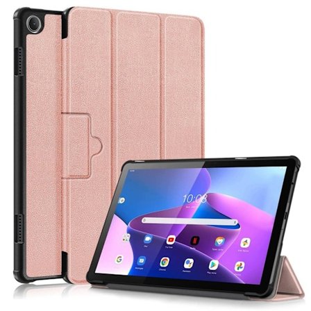 Tri-fold läderfodral för Lenovo Tab M10 (Gen 3) - Roséguld