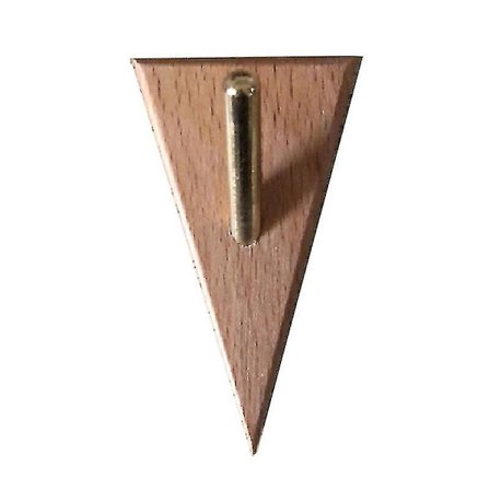 Vægmonteret Tøjstang i Massivt Valnødde- eller Bøgetræ