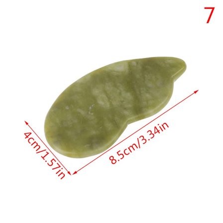 Naturlig Jade Stein Guasha Brett Kroppsmassasje Hud Ansiktsmassasje Stress Smertelindring Hudskrape Helsevesen Hot
