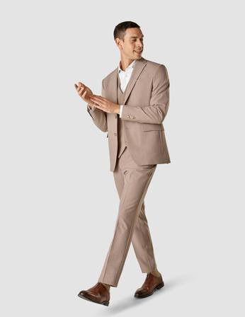 Essential Suit Beige Melange | SHAPING NEW TOMORROW
