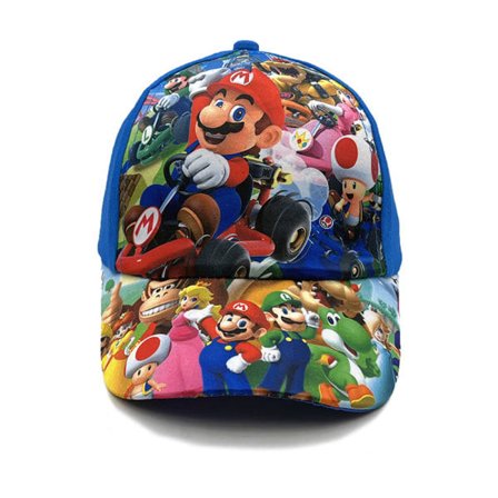 Super Mario Bros keps justerbar hatt för barn - A-blå