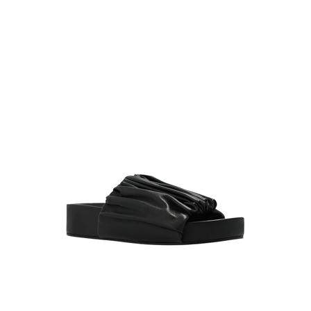 Jil Sander Leather slides svart, Dam Flip-flops, Dam, Storlek: 38 EU