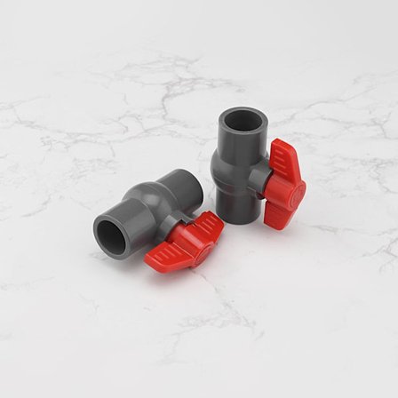 4 stk PVC kuleventil hulldiameter PVC sokkelende stengeventil brukt i Ir