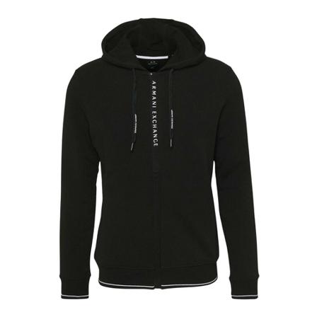 Armani Exchange, Sweatshirts Czarny, Mężczyzna, Rozmiar: L