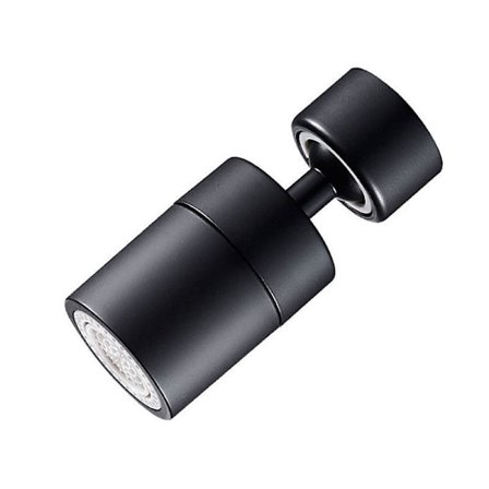 Kranlufter (Svart), 360° Svingbar Kjøkkenkran Dyse, 2 Moduser[qb]