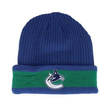 Fanatics - NHL Blå cuff Beanie - Vancouver Canucks Beanie Blue/Kelly Green Cuff @ Hatstore