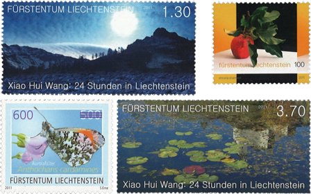 Liechtenstein 2011-2012 - 4 forskellige frimærker - Postfrisk