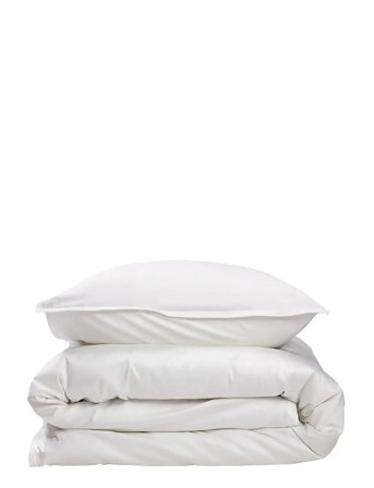 Gripsholm Påslakan Bamboo Solid Bright Vit 150X210;2X50X60 - White - 150X210;2X50X60CM