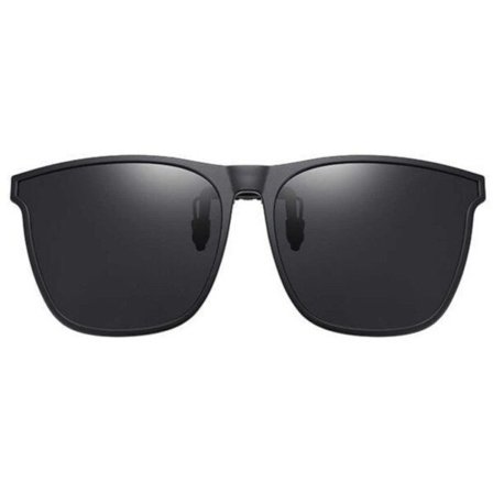Clip-on Sunglasses - Attachable to Existing Glasses - Black