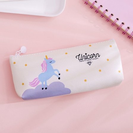 Stor Unicorn Penalhus, Slik Sød Farve Regnbue