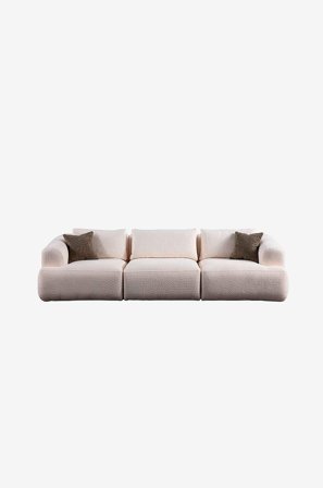 Hanah Home - 3-seters sofa Afelio - Hvit - 3-seters sofaer - Fra Homeroom