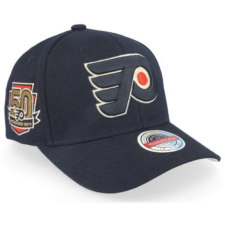 Mitchell & Ness - NHL Svart adjustable Caps - Hatstore Exclusive x Philadelphia Flyers 50th Anniversary Patch Black Adjustable @ Hatstore