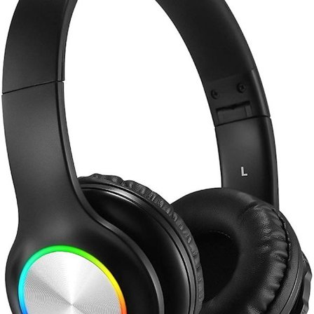 Trådlöst headset med RGB-ljus i öronkåporna, Bluetooth-headset med