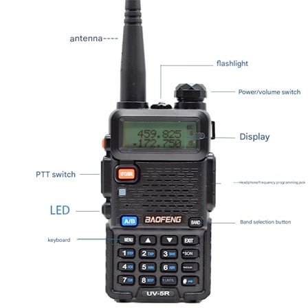 Baofeng UV-9R VHF / UHF Dual Band Walkie Talkie Com Radio