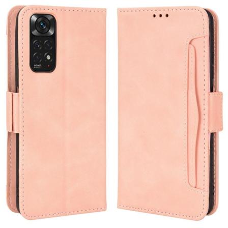 Skalo Xiaomi Redmi Note 11 6-fack Plånboksfodral - Rosa Rosa