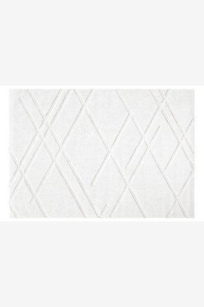 Hanah Home - Tæppe-Titus - Hvid - Luv- & ryatæpper - 200X290 - Fra Homeroom