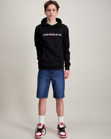 Nike Jordan JDB MJ STRETCH HBR PO HOODIE Schwarz Hoodies/Kapuzenpullover Jungen - Kids Brand Store