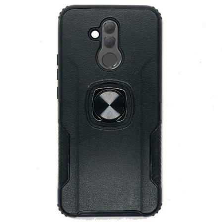Stilfuldt cover med ringholder (LEMAN) - Huawei Mate 20 Lite Svart