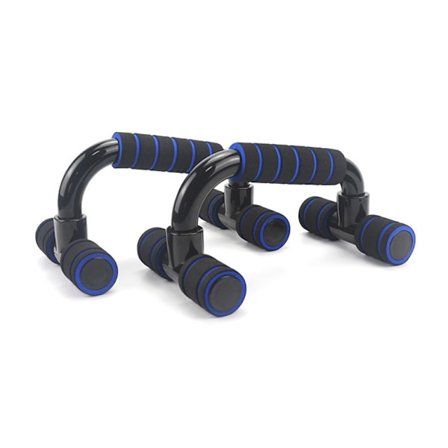 Push-up stand-bar håndtagssæt - fitnessudstyr - hjemmetræning brystmuskelstøtte stand (blå og sort)