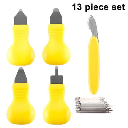 Watch Opener, Watch Repair Tool with Adjustable Tempered Blade, Non-Magnetic Stainless Steel Set