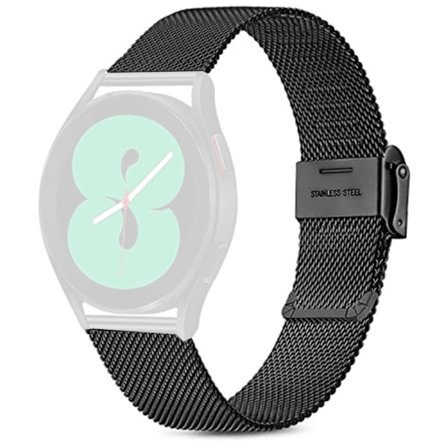 Samsung Galaxy Watch 5 / 5 Pro / Watch 4 milanese ranneke - Musta