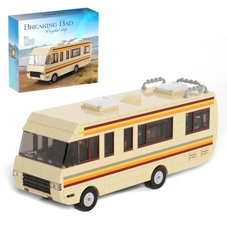Ny Breaking Bad Pinkman Cooking Lab RV Bil Byggnad Klossar Set Walter White Van Fordon Leksak