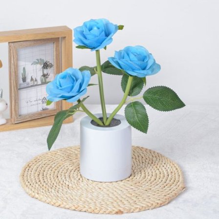 Led Rose Light Bordslampa BLÅ