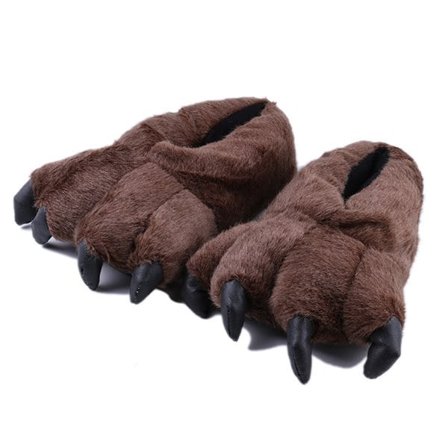 Mega-kokoinen karhu tossut kynnet