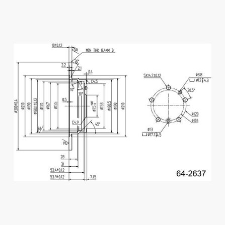 BROMSSKIVA - Biltema