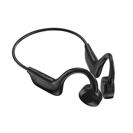 - Casque de sport à conduction osseuse Bluetooth ouvert - Casque sans fil anti-transpiration pour l'exercice et la course, microphone intégré, casque 