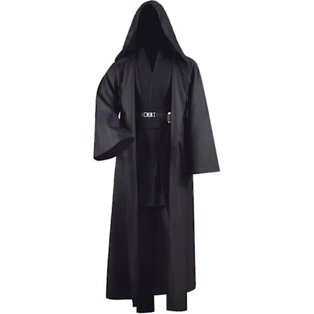 Vuxen Tunika Kostym För Jedi Outfit Skywalker Halloween Cosplay Kostym Huvrock Kappa Full Set Uniform Tre versioner