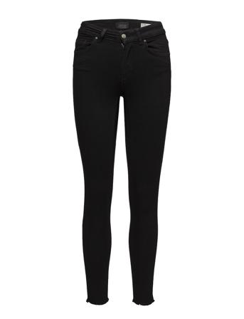 Onlblush Life Mid Sk Ak Raw Rea2343 Skinny Jeans Svart ONLY