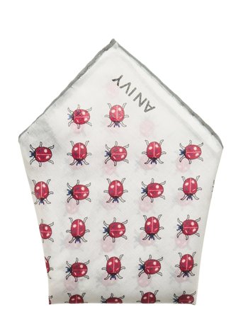 AN IVY | White Ladybird Pocket | ONE SIZE