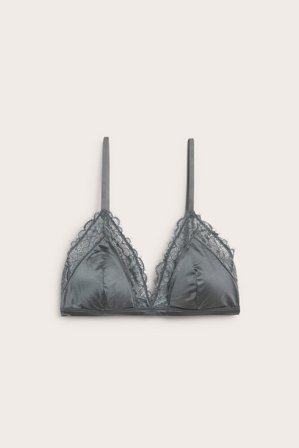 Kappahl | Braletka z koronkowym wykończeniem | Szary